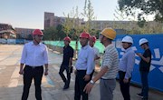 副校长代冀阳到基建处工地检查指导工作